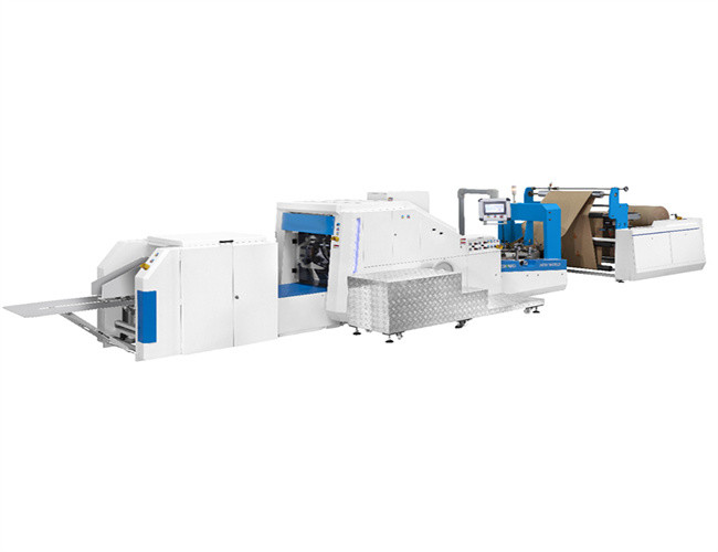 China Customized Plc Kraft Paper Bag Making Machine Fully Automatic factory