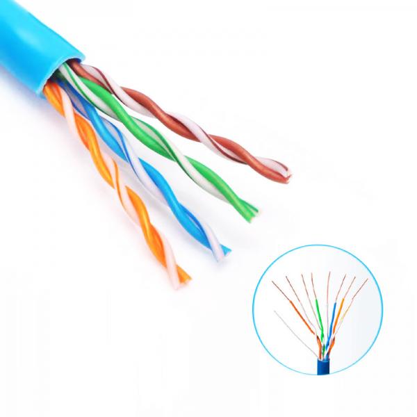 Quality High quality ethernet 305m lan cable 4pair bare copper utp cat5e network cables for sale
