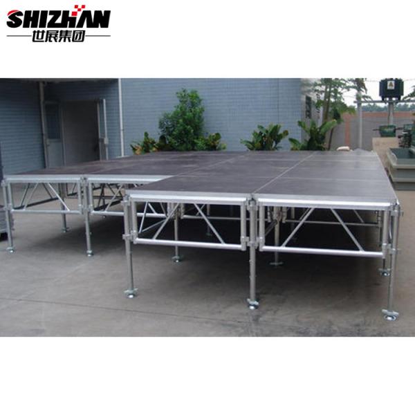 Quality 4x4 Aluminum Stage Platforms Outdoor Event All Terrain Height Adjustable for sale