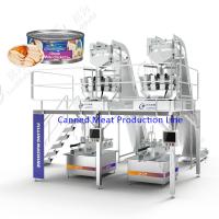 Quality Automatic Canned Meat Production Line 220V / 380V Canned Corned Beef Production for sale