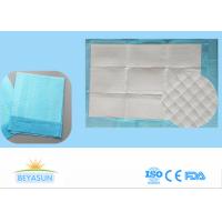China Disposable Incontinence Bed Sheets Protectors , Sanitary Bed Pads Blue Color factory