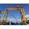 China 40M Span Portal Gantry Shipyard Cranes With Rigid Outrigger box girder factory