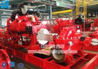 China Red Color Diesel Engine Pump For Fire Fighting / Horizontal Split Case Fire Pump factory