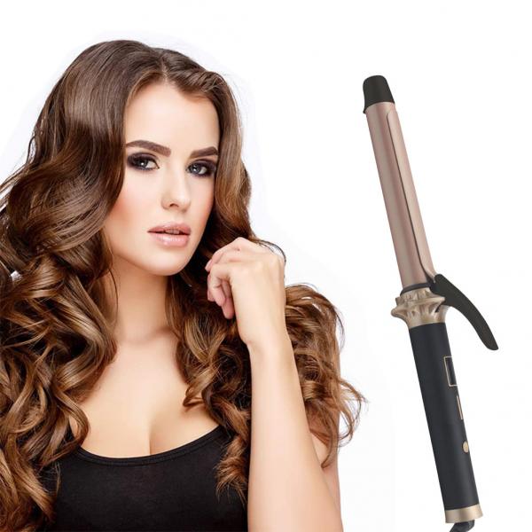 Quality Ceramic Barrel 19mm Electric Hair Curler Wand Adjustable Temp For Long Hair for sale