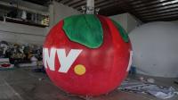 China B1 Fireproof PVC Apple Fruit Shaped Balloons With Full Digital Printing 3m Height factory
