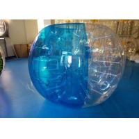 china Outdoor Sports Games Inflatable Bubble Soccer , Inflatable Bumper Ball Half Blue