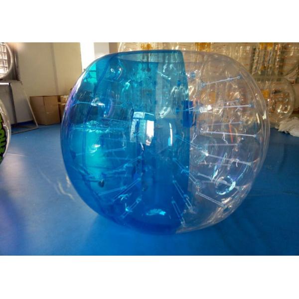 Quality Outdoor Sports Games Inflatable Bubble Soccer , Inflatable Bumper Ball Half Blue for sale
