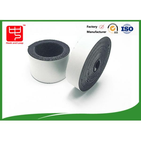 Quality Black Hook And Loop Tape 1.5 Inch Double Sided for sale