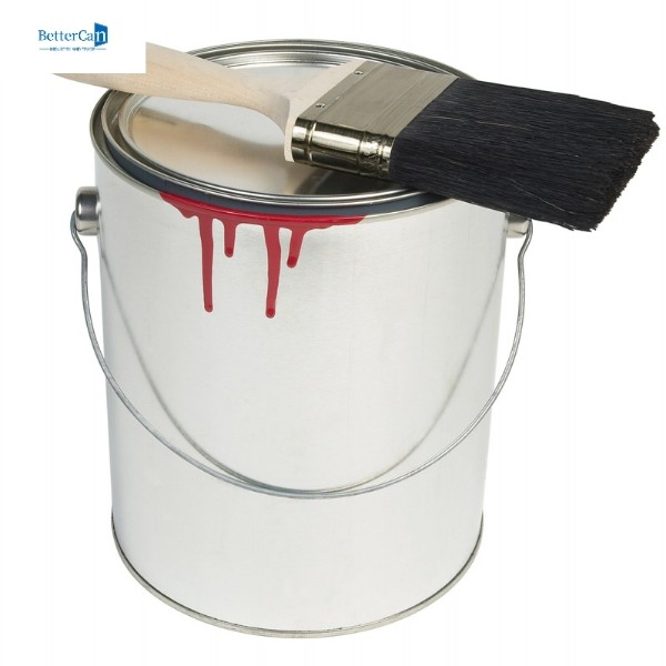 Quality Round 5 Litre Empty Paint Tins Industry Paint Container 1.3 Gallon Tin Buckets Bulk for sale