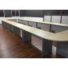 China Melamine Laminated U Shaped Conference Table Durable With Plain PVC Edge factory