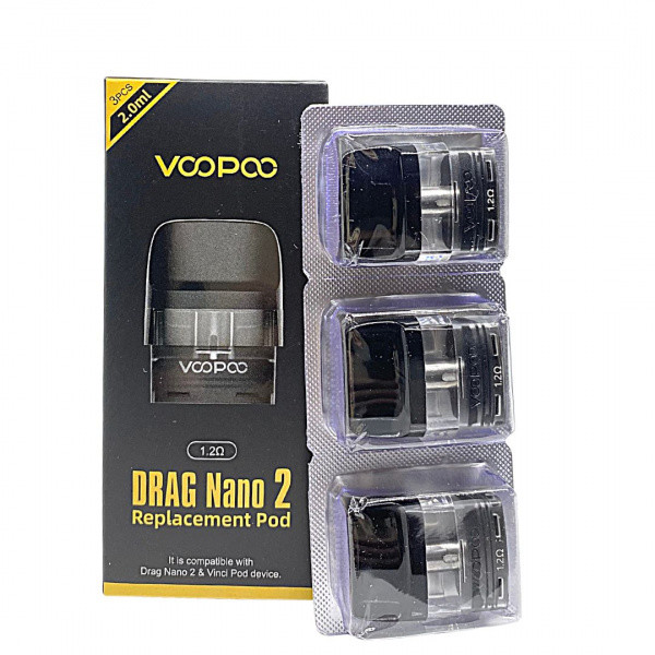 Quality Replacement PCTG Empty Vape Atomizer 2ml Voopoo Drag Nano 2 for sale