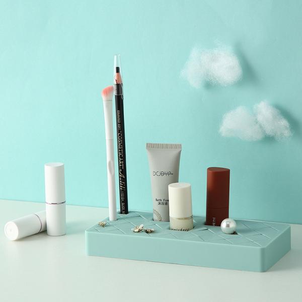Quality Non Toxic Silicone Lipstick Holder / Organizer Easy Clean for sale
