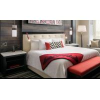 Quality Commercial Hotel Luxury Furniture , Apartment Hotel Bedroom Furniture Drak Color for sale