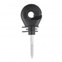 China Black Electric Fence Post Insulators Ring Screw-In Wood Post Insulators factory