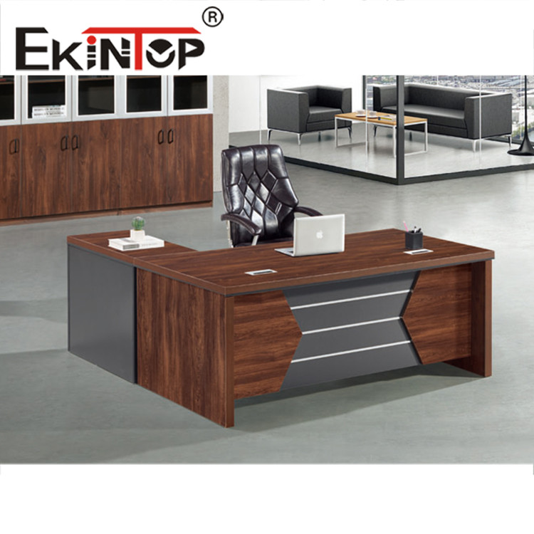 China Wood Veneer Top Executive Office Furniture Luxury Wooden BOSS Office Desk factory