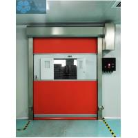 China Red 2m/S 2mm Steel High Speed Industrial Doors for sale