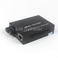 China 10/100/1000M Fiber Optic Media Converter SM 1310nm 1550nm WDM SC Bidi 40KM factory