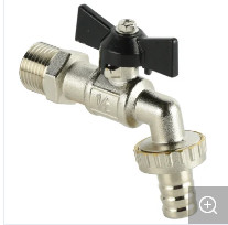 Quality Custom Brass Bibcock Nickel Plated Washing Machine Bibcock valve for sale