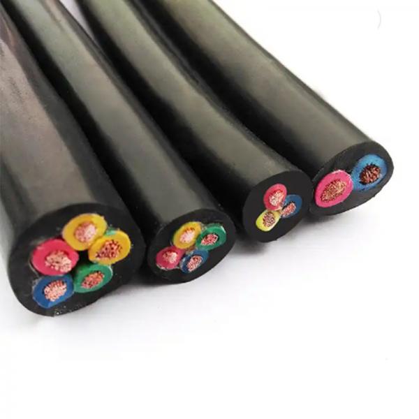 Quality RVV Black Soft Sheathed Flexible Power Cable PVC Insulated Stranded 0.7 1 3mm for sale