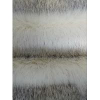 China White dyed black pointed Long Hair Fur Fabric 150cm or adjustable factory