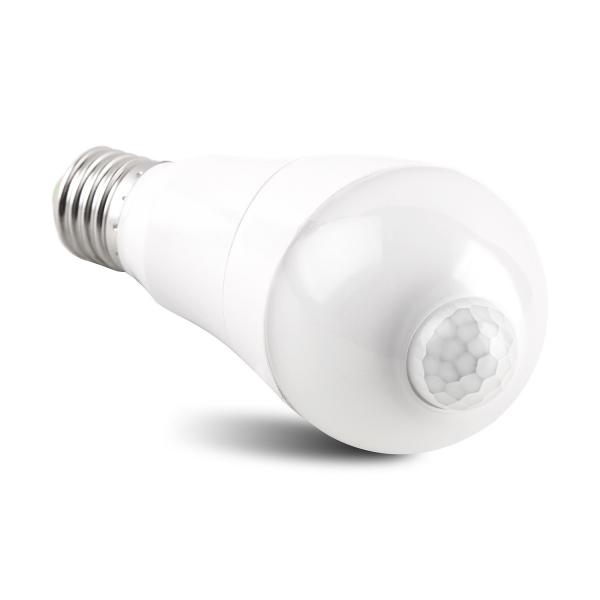 Quality PIR Motion Detector Bulbs Outdoor 3000K-6500k Motion Sensor Light Bulb E27 for sale