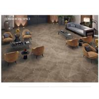 Quality ISO 10mm Vitrified Porcelain Floor Tiles Matt Glazed Brown Grey Marble 600x1200mm for sale