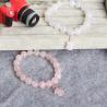 China 8mm Precious Stone Bracelets Attractive White Bead Bracelet For Wedding factory