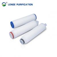 China 10 inch Nylon 66 Pleated Filter Cartridge For Filtration Of Beer factory