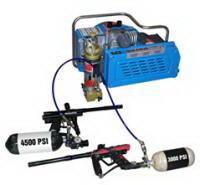 Quality 3.0kw 4hp electric powered scuba air compressor , 20 minutes for 6L tank for sale