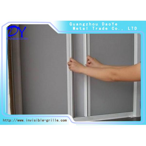 Quality Horizontal Sliding 80CM Retractable Invisible Screen Door for sale