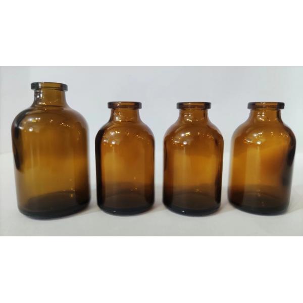 Quality 10ml 30ml 100ml Amber Glass Reagent Bottle Molded Antibiotic Glass Bottle for sale