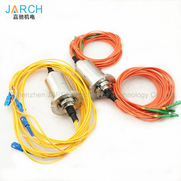 Quality 67mm Diameter Fiber Optic Rotary Joint  For Undersea Robot / Control Ship , No Friction for sale