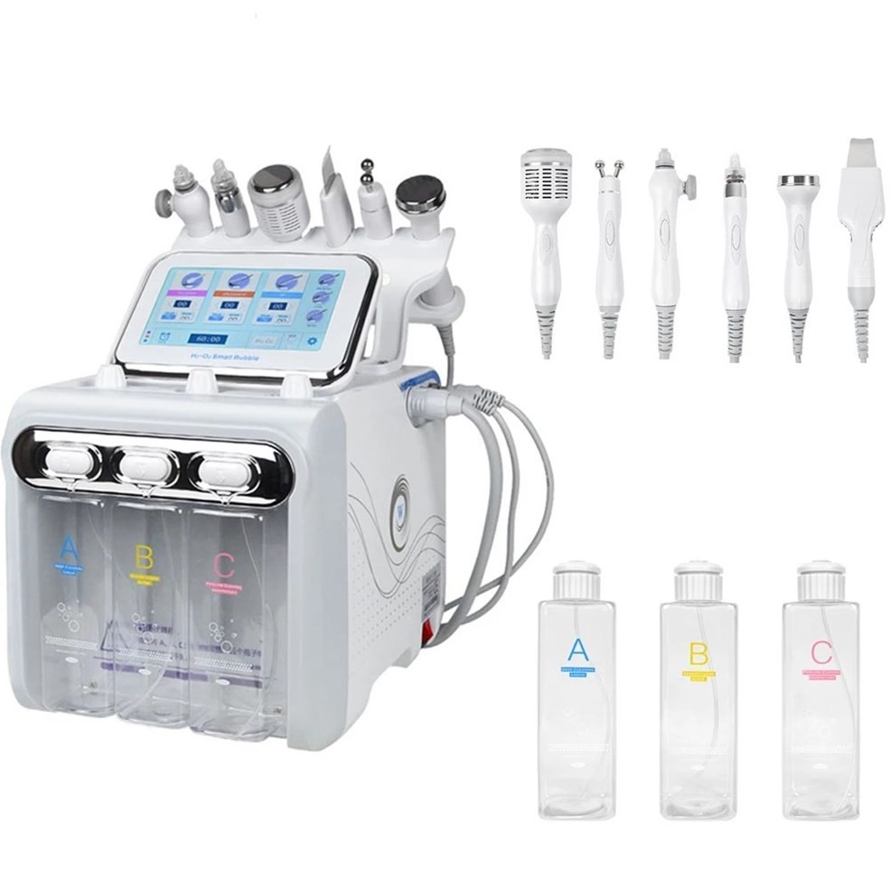 China H2o2 Hydra Acne Treatment Oxygen Facial Machine 7 In 1 Ce factory