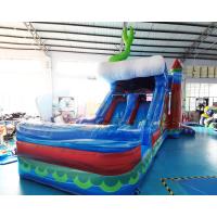 China Playground Castle Combos Inflatable Bounce House With Water Slide factory