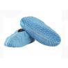 China Non Slip Disposable Shoe Covers Blue Color Pe Fluid Proof Automatic factory