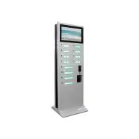 China 12 Doors Cell Phone Charging Vending Machine For Event With Advertising LCD Screen factory