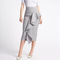 China 2018 Fashion Clothing Ruffle Pencil Skirts Ladies Office factory