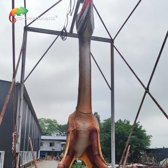 Quality 4M Height Giant Animatronic Simulation Quetzalcoatlus Dinosaur Model For Outdoor Exhibition for sale