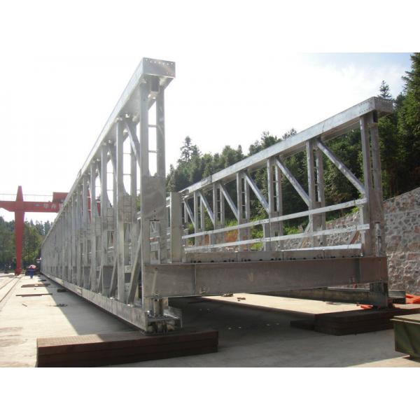 Quality Prefabricated Modular Steel Bridge / Army Bailey Bridge High Strength for sale