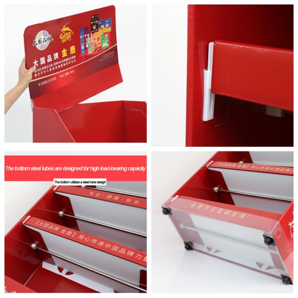 Quality FSC Recycle Cardboard Counter Display Exhibition Shelves Pop Store Display for sale