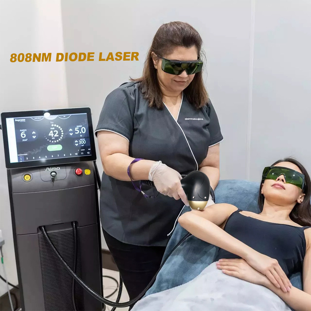 China ISO 808nm Diode Laser Hair Removal Machine 500watt High Power Fiber Coupled Laser Diode factory