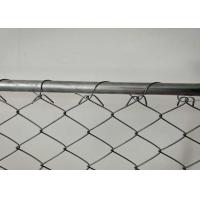 China PVC Coated 100x100mm Portable Chain Link Fence 12ft Temporary Site Fence factory
