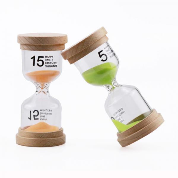 Quality 30 Second - 30 Minutes Small Hourglass Colorful Hourglass Wood OEM / ODM for sale