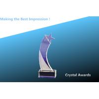 China crystal award/top star award/star tower trophy/crystal top star award/glass star trophy for sale