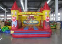 China Pvc Tarpaulin Happy Clown Inflatable Bounce House For Commercial Rental factory