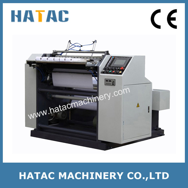 China ATM Paper Reel Slitter Rewinding Machinery,POS Paper Slitter Rewinder,Thermal Paper Slitting Rewinding Machine factory