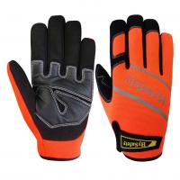 Quality Velcro strap Craftsman Mechanics Gloves Hysafety Ergonomic Sport Gloves for sale