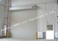 China Steel Fire Security Door With Smoke Detecor Emergency Fire Resistant Garage Door Systems factory