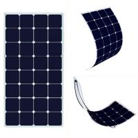 China Photovoltaic Thin Flexible Solar Panels SunPower 12v-18V 100-120w Easy Installation for sale