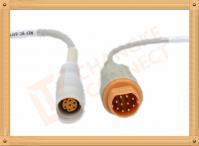 China Male IBP Converter Pressure Transducer Cable 10 Pin Siemens Draeger factory
